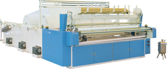 automatisches riesiges Rollentoiletten-Gewebe des Slitter-380V, das Maschine herstellt