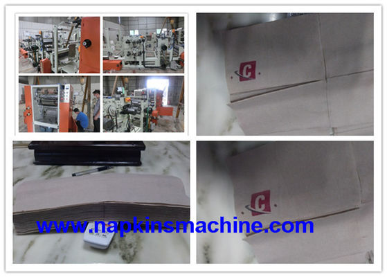 600 Stücke/Minute 4 Falte PLC-Servietten-Falten-Maschine