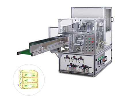 Hohe Kapazitäts-automatische Abschminktuch-Kasten-Verpackungsmaschine für volle Linie