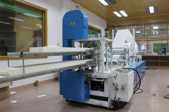 Plattform 2 lamellierte Servietten-Falten-Maschine des Farbdruck-5.5KW
