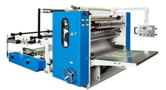 Weiche zeichnende Fertigungsstraße 4800sheets/min Interfold des Abschminktuch-11KW