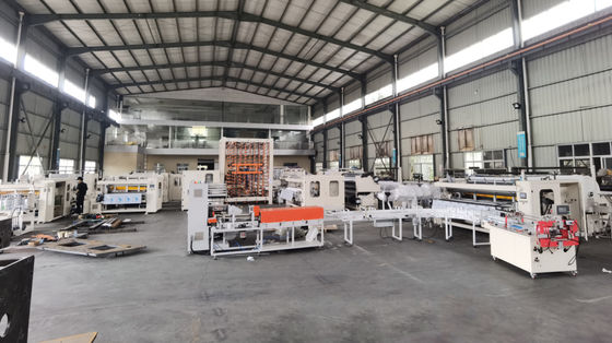 Toilettenpapier-Rollenmaschine 400m/Min With Wrapping 3500mm Breiten-11KW